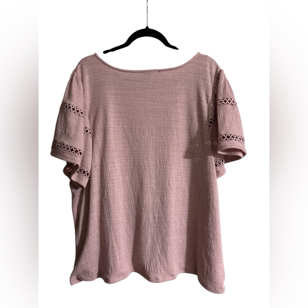 Cable & Gauge Dusty Rose Blouse - Picture 2 of 3